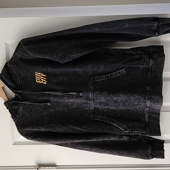 Steel City Acid Wash Renegade Pullover Hoodie Size Small - Picture 1 of 4